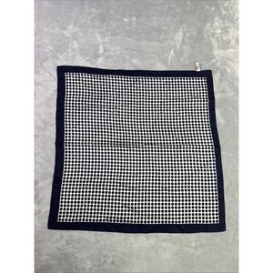 Vintage Blue Polka Dot Scarf Made in Italy